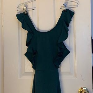 Emerald Green Mini Dress